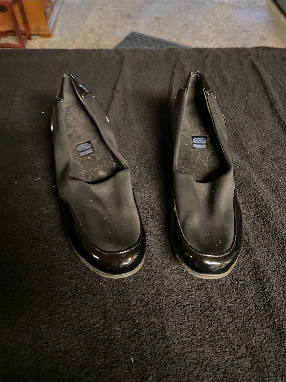Source Unknown Black Women's Wedge Slip-On Shoes